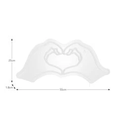 Heart Hands Neon Sign -Dunelm 30870748 alt08