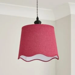 Scalloped Edge Lamp Shade -Dunelm 30870755