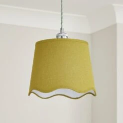Scalloped Edge Lamp Shade -Dunelm 30870756