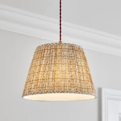 Dash Ruched Tapered Lamp Shade 20 Dash Ruched Tapered Lamp Shade -Dunelm 30870761