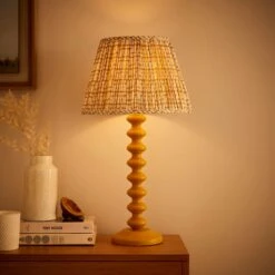 Dash Ruched Tapered Lamp Shade 23 Dash Ruched Tapered Lamp Shade -Dunelm 30870761 alt03