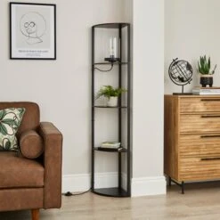 Keates Corner Shelved Floor Lamp -Dunelm 30870774 alt02