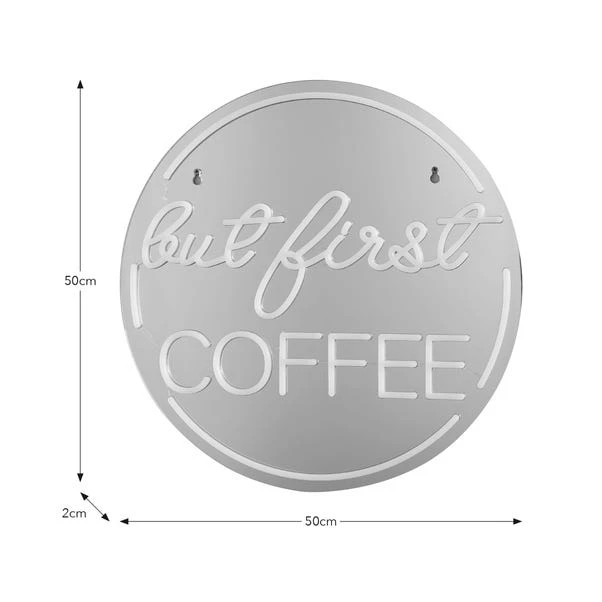 But First Coffee Indoor Outdoor Mirrored Neon Sign 8 But First Coffee Indoor Outdoor Mirrored Neon Sign - Image 6