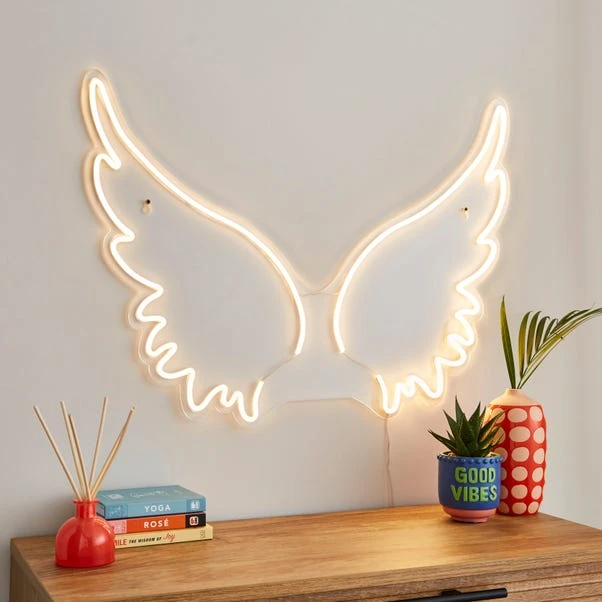 Angel Wings Neon Sign 3 Angel Wings Neon Sign