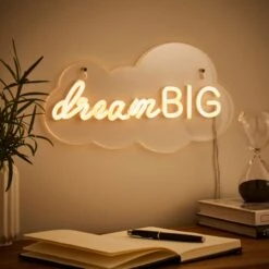Dunelm 39 Dream Big Neon Sign