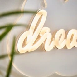 Dream Big Neon Sign -Dunelm 30873119 alt03