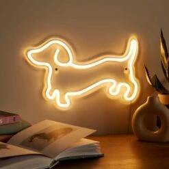Sausage Dog Neon Sign -Dunelm 30873120 alt01