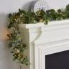 Artificial Eucalyptus 15 LED Lit Garland 1 Artificial Eucalyptus 15 LED Lit Garland -Dunelm 30873999