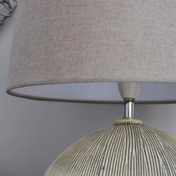 Dahlia Scratched Resin Grey Table Lamp 9 Dahlia Scratched Resin Grey Table Lamp -Dunelm 30879467 alt03