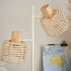 Emil Rattan 2 Light Adjustable Table Lamp -Dunelm 30894611 alt02