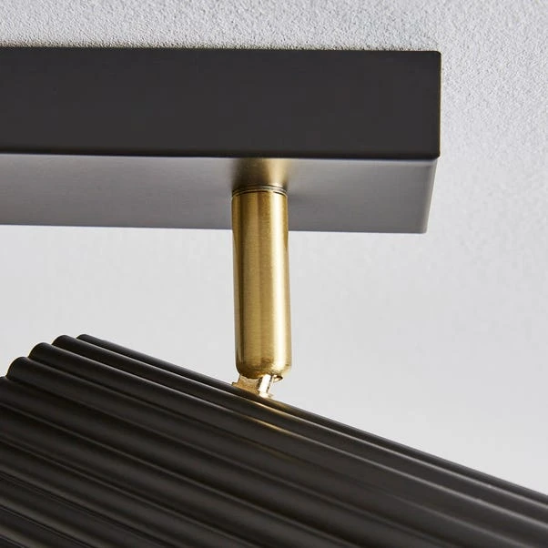 Georgi Industrial Ribbed 4 Light Adjustable Semi Flush Spotlight Bar 5 Georgi Industrial Ribbed 4 Light Adjustable Semi Flush Spotlight Bar - Image 3