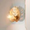 Indi Leaf Bathroom Wall Light 2 Indi Leaf Bathroom Wall Light -Dunelm 30894886