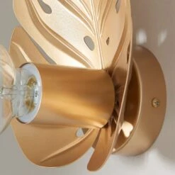 Indi Leaf Bathroom Wall Light 10 Indi Leaf Bathroom Wall Light -Dunelm 30894886 alt03