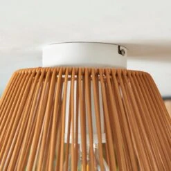 Kenia Rattan Outdoor Flush Ceiling Light -Dunelm 30894888 alt03
