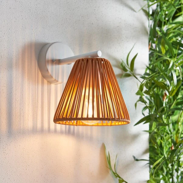 Kenia Rattan Outdoor Wall Light 3 Kenia Rattan Outdoor Wall Light