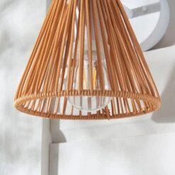 Kenia Rattan Outdoor Wall Light 9 Kenia Rattan Outdoor Wall Light -Dunelm 30894889 alt02