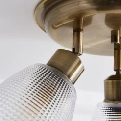 Kibworth Ribbed 3 Light Adjustable Semi Flush Spotlight -Dunelm 30894890 alt02