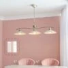 Maya Scallop 3 Light Adjustable Diner Ceiling Light 2 Maya Scallop 3 Light Adjustable Diner Ceiling Light -Dunelm 30894896