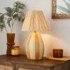 Mirabelle Oval Striped Table Lamp 2 Mirabelle Oval Striped Table Lamp -Dunelm 30894902