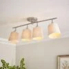 Preston 4 Light Adjustable Semi Flush Spotlight Bar 2 Preston 4 Light Adjustable Semi Flush Spotlight Bar -Dunelm 30894911