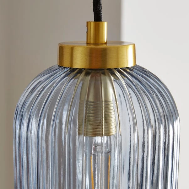 Riley Ribbed Adjustable Pendant Light 12 Riley Ribbed Adjustable Pendant Light - Image 10