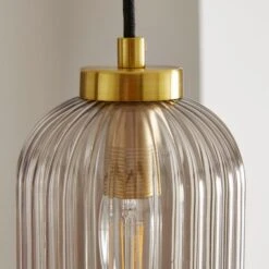 Riley Ribbed Adjustable Pendant Light 17 Riley Ribbed Adjustable Pendant Light -Dunelm 30894917 alt03