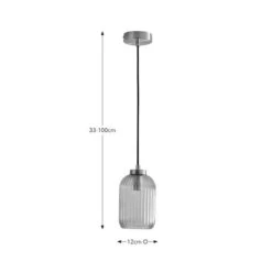 Riley Ribbed Adjustable Pendant Light 19 Riley Ribbed Adjustable Pendant Light -Dunelm 30894917 alt08