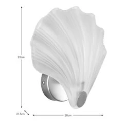 Shell Coastal Bathroom Wall Light 12 Shell Coastal Bathroom Wall Light -Dunelm 30894924 alt08