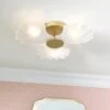 Shell Coastal Bathroom Flush Ceiling Light 2 Shell Coastal Bathroom Flush Ceiling Light -Dunelm 30894925