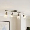 Tobias Industrial Ribbed 4 Light Adjustable Spotlight Bar 2 Tobias Industrial Ribbed 4 Light Adjustable Spotlight Bar -Dunelm 30894936