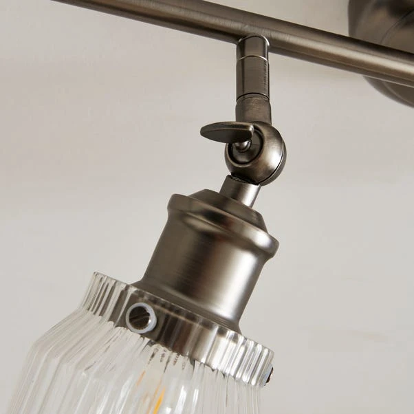 Tobias Industrial Ribbed 4 Light Adjustable Spotlight Bar 4 Tobias Industrial Ribbed 4 Light Adjustable Spotlight Bar - Image 2