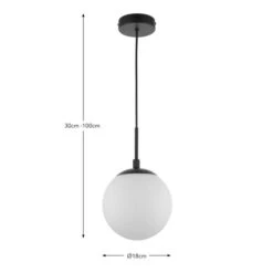 Sfera Industrial Bathroom Adjustable Pendant Light 20 Sfera Industrial Bathroom Adjustable Pendant Light -Dunelm 30894954 alt08
