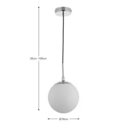 Sfera Industrial Bathroom Adjustable Pendant Light 15 Sfera Industrial Bathroom Adjustable Pendant Light -Dunelm 30894955 alt08