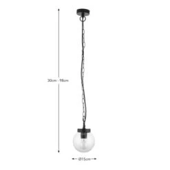 Sligo Industrial Outdoor Pendant Light -Dunelm 30894956 alt08