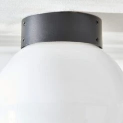 Sligo Industrial Outdoor Bathroom Flush Ceiling Light 12 Sligo Industrial Outdoor Bathroom Flush Ceiling Light -Dunelm 30894959 alt03