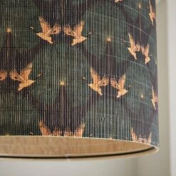 Luxe Cranes Bamboo Drum Lamp Shade 11 Luxe Cranes Bamboo Drum Lamp Shade -Dunelm 30898065 alt02