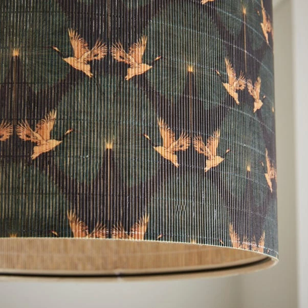 Luxe Cranes Bamboo Drum Lamp Shade 5 Luxe Cranes Bamboo Drum Lamp Shade - Image 3