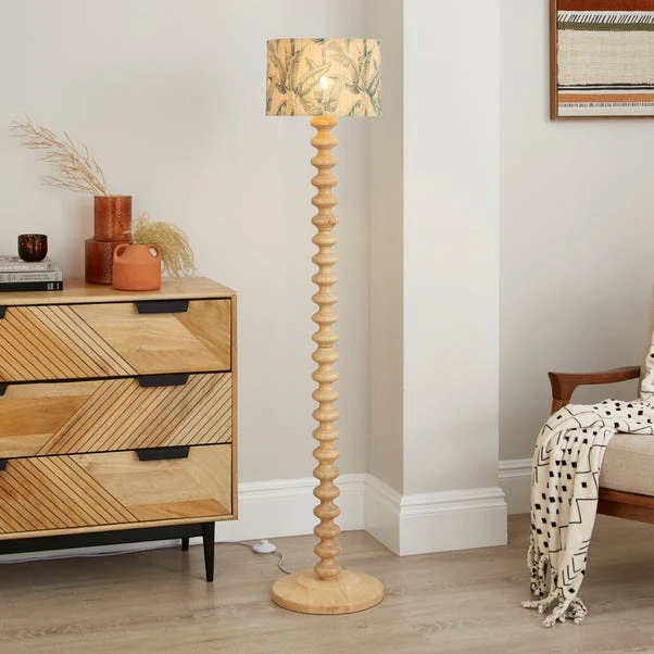 Equatorial Palm Bamboo Drum Lamp Shade 6 Equatorial Palm Bamboo Drum Lamp Shade - Image 4