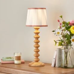 Charming Pleated Lamp Shade 20 Charming Pleated Lamp Shade -Dunelm 30898491 alt03