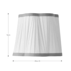 Charming Pleated Lamp Shade 21 Charming Pleated Lamp Shade -Dunelm 30898491 alt08