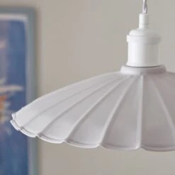Maya Scalloped Metal Easy Fit Pendant Shade -Dunelm 30898492 alt02