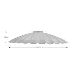 Maya Scalloped Metal Easy Fit Pendant Shade -Dunelm 30898492 alt08