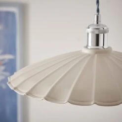 Maya Scalloped Metal Easy Fit Pendant Shade -Dunelm 30898493 alt02