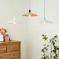 Maya Scalloped Metal Easy Fit Pendant Shade -Dunelm 30898494 alt09