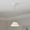 Lilbourne Ribbed Ceramic Pendant Light -Dunelm 30898548