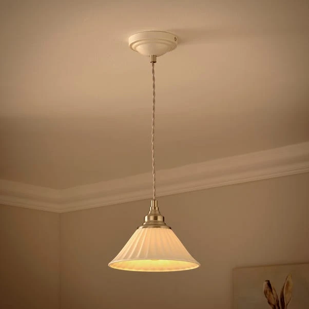 Lilbourne Ribbed Ceramic Pendant Light 4 Lilbourne Ribbed Ceramic Pendant Light - Image 2