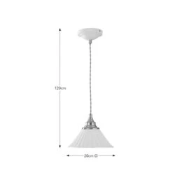 Lilbourne Ribbed Ceramic Pendant Light 12 Lilbourne Ribbed Ceramic Pendant Light -Dunelm 30898548 alt08