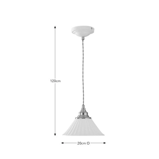 Lilbourne Ribbed Ceramic Pendant Light 7 Lilbourne Ribbed Ceramic Pendant Light - Image 5