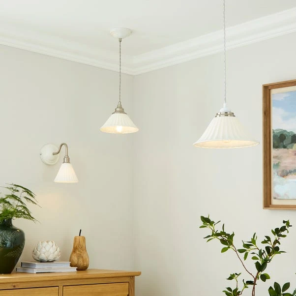 Lilbourne Ribbed Ceramic Pendant Light 8 Lilbourne Ribbed Ceramic Pendant Light - Image 6