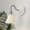 Lilbourne Ribbed Ceramic Wall Light -Dunelm 30898549